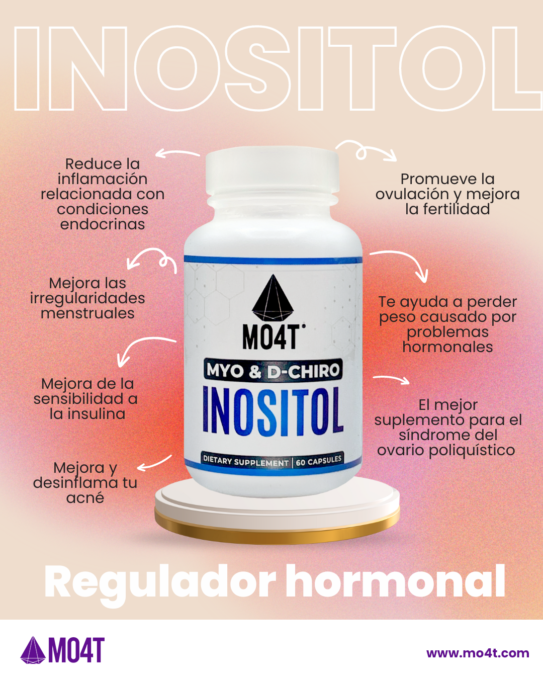 INOSITOL MYO & D-CHIRO  - Equilibro hormonal y apoyo ovárico