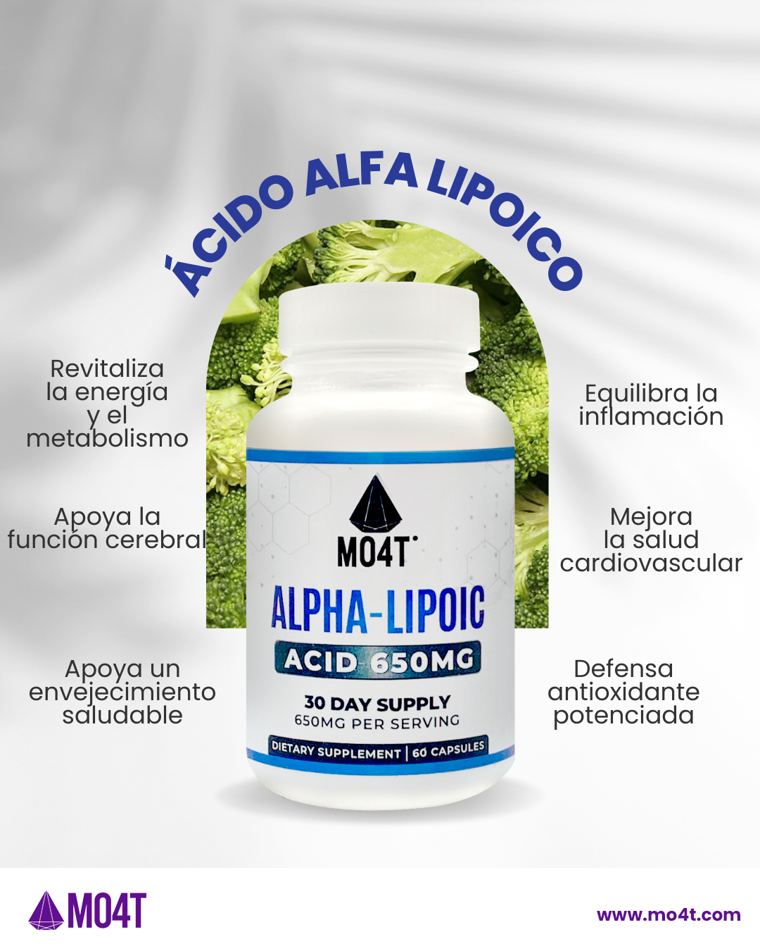 ÁCIDO ALFA LIPOICO - Combate la inflamación y brinda energía