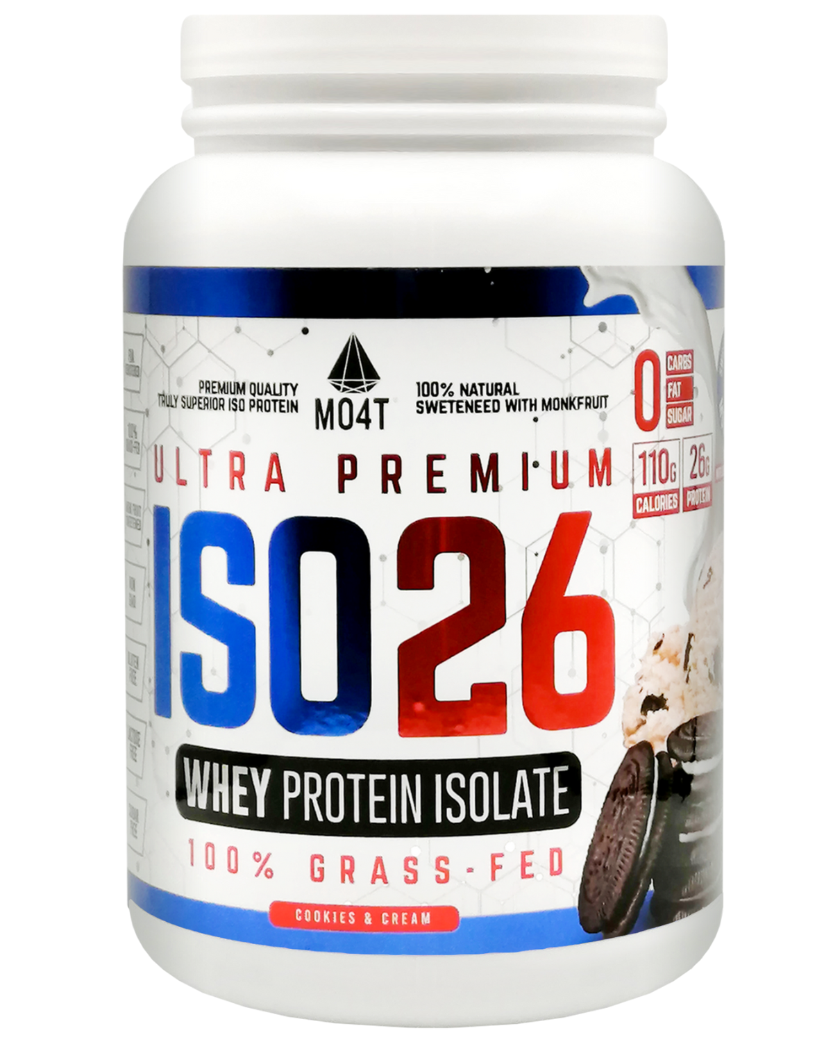 PROTEINA ISO26 (Premium Whey Protein Isolate) - Sabor Cookies & Cream